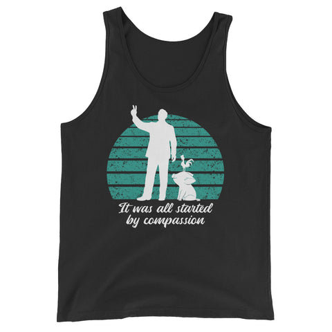 It Was All Started by Compassion Unisex Tank Top